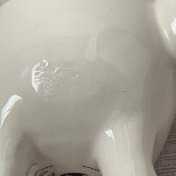 Elephant Trinket Dish Jewelry Holder Succulent Planter Gold Trim Teal Interior - Picture 11 of 12